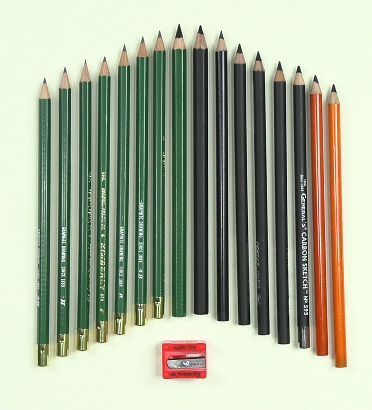 Charcoal Pencil Sketch Set Drawing Carbon Sketching Pencils - Etsy